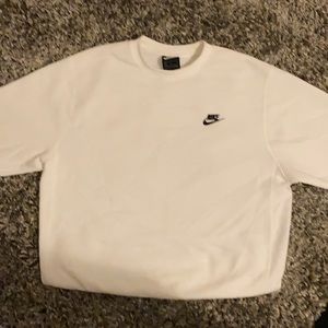 Nike white crewneck